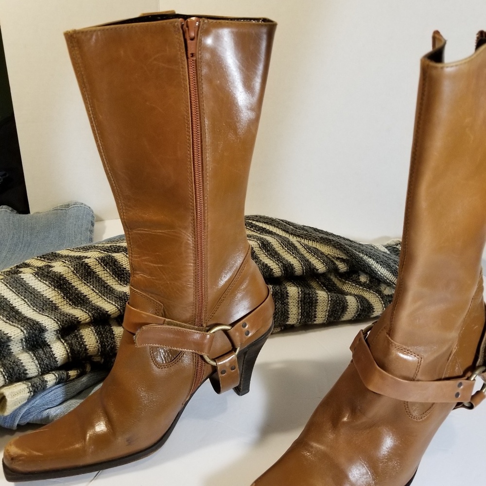 Cognac Western Boot size 7 - Picture 6 of 8